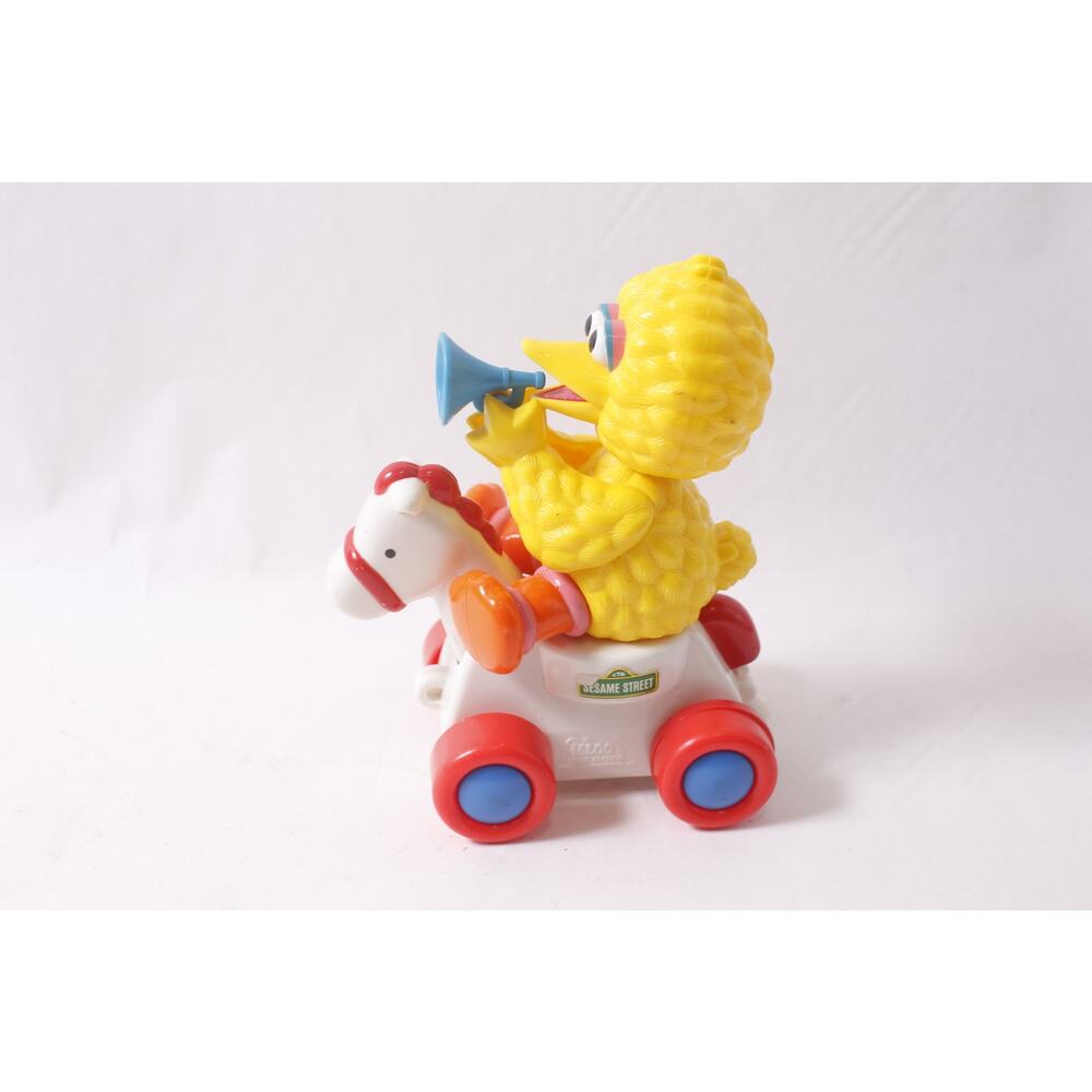 Illco Sesame Street Big Bird Parade Band Train Vintage Pull Toy ~ 260521-WH 701